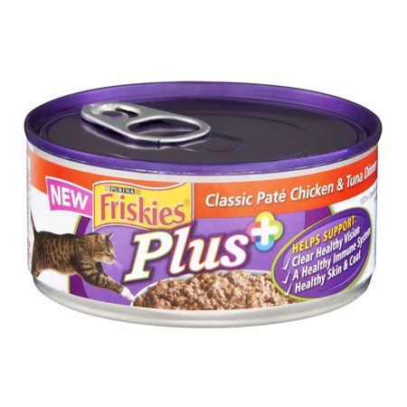 4.6 out of 5 stars with 257 ratings. Friskies Plus+ Cat Food Classic Pate Chicken & Tuna, 5.5 ...