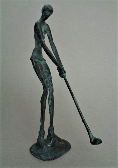 Sculpture Women Golfer Putting Pose Bronze Catawiki
