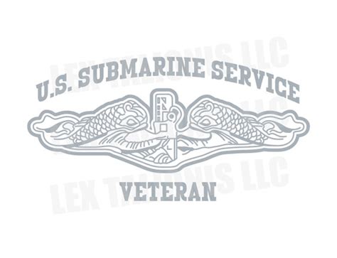Us Submarine Service Veteran Vinyl Cut Decal Silent Etsy