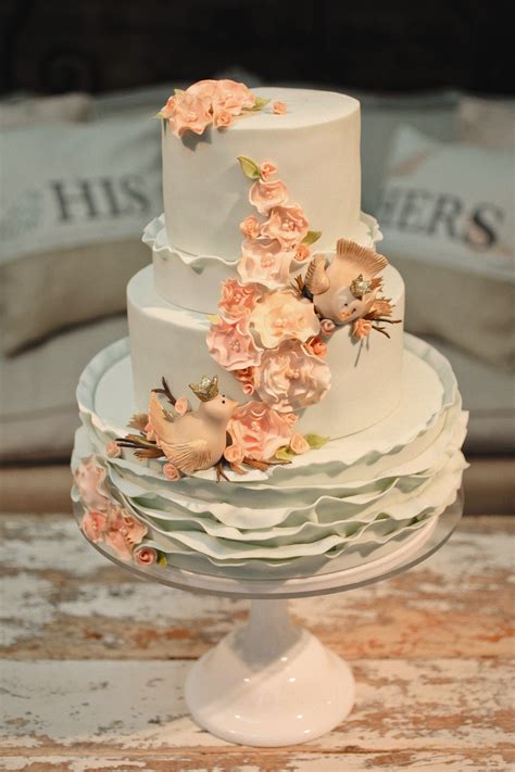 Ruffled Three Tier Cake