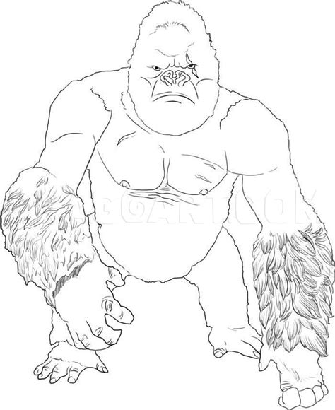 How To Draw King Kong By Dawn Dragoart Com