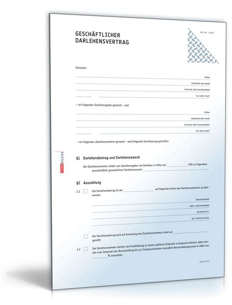 Nun stellt sich natürlich die frage welcher der aufgelisteten suchtreffer das perfekte ergebnis zum muster kaufvertrag auto bietet. Geschäftlicher Darlehensvertrag | Muster zum Download