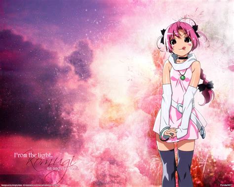 Wallpaper Illustration Anime Pink Space Suit Cute