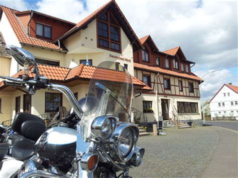 The hotel deutsches haus is located in bermuthshain within the beautiful vogelsberg. Deutsches Haus - Motorrad