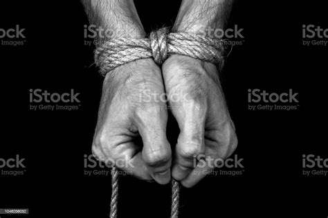 Hands Tied With A Rope Stock Photo Download Image Now Istock