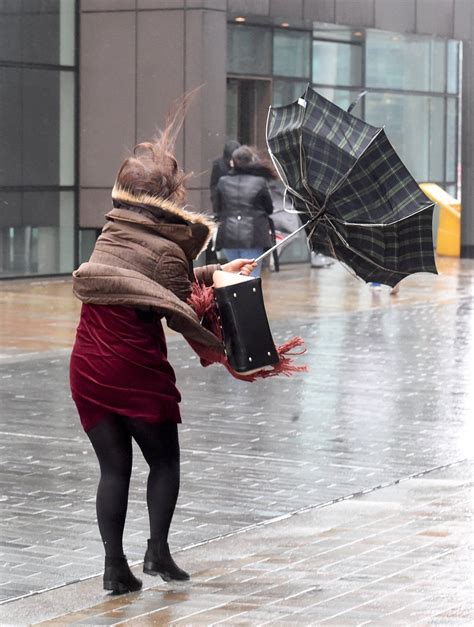 Storm Doris Hits The UK In Pictures Windy Skirts Hair In The Wind Storm