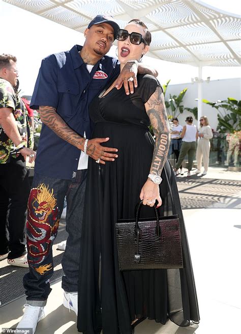 Amber Rose Is Glowing As She Shows Off Baby Bump While Shopping With A