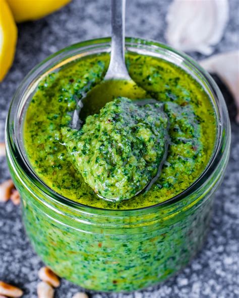 Homemade Basil Pesto Sauce Recipe