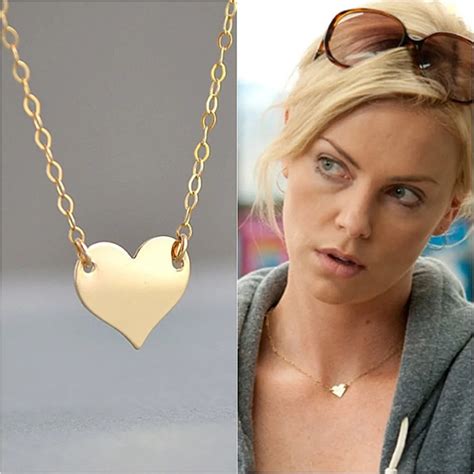 Gold Heart Necklace Celebrity Necklace Minimal Pendant Necklace Appoinment Wedding Choker