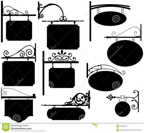 Vintage Store Signs Clipart Wrought Iron Signs Vintage Dykuwa