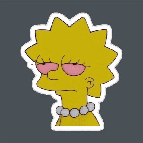 Lisa Simpson Sticker The Simpsons En 2020 Pegatinas Bonitas Pegatinas Imprimibles Kulturaupice
