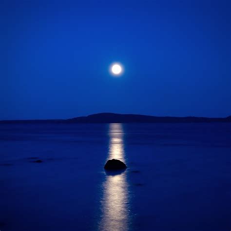 Moon Reflections On Blue Image Gallery