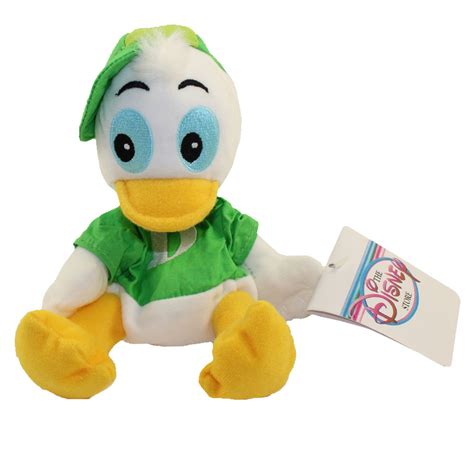 Disney Bean Bag Plush Dewey W Green Shirt Donalds Ducks 7 Inch