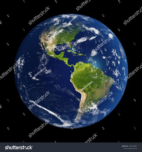 Planet Earth Done Nasa Textures 3d Stock Illustration 1481648387