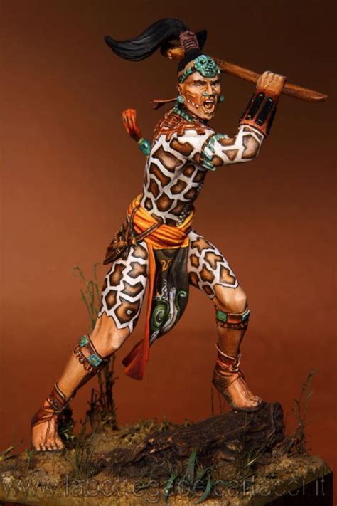 What kind of weapons did the jaguar warriors use? Maya Warrior | planetFigure | Miniatures | Historie, Indiana
