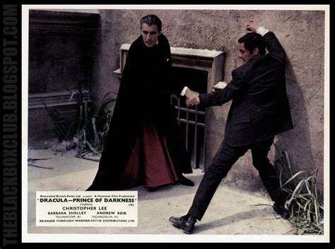 Dracula Prince Of Darkness Christopher Lee And Andrew Keir 1966 Hammer Horror Films Hammer