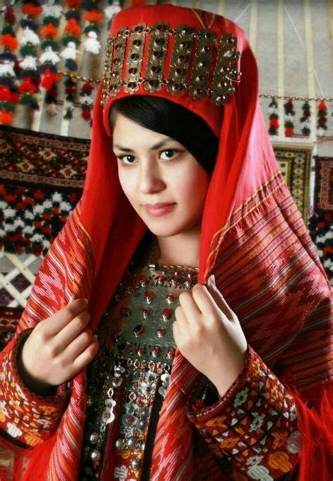Chica Turkmena Mujeres Preciosas Mujeres Vestidos Mexicanos