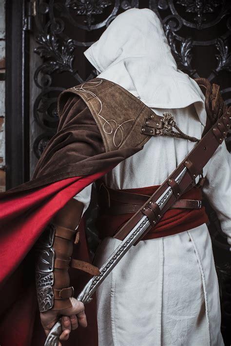 Ezio Cosplay Costume Assassin S Creed Armor Set Leather Etsy