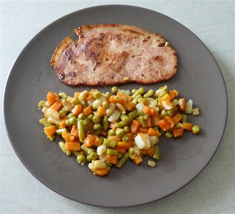 Je méclate avec mes 10 doigts Jambon braisé et macédoine de légumes