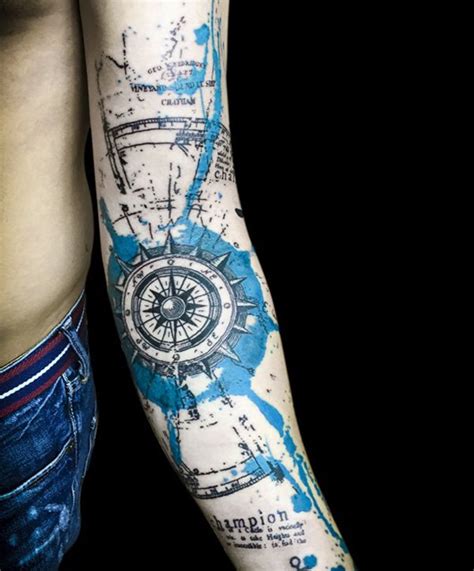 Compass Tattoos Designs Ideas And Meaning Tattoos For You