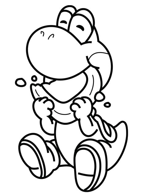 Yoshi Coloring Pages Printable Printable Word Searches