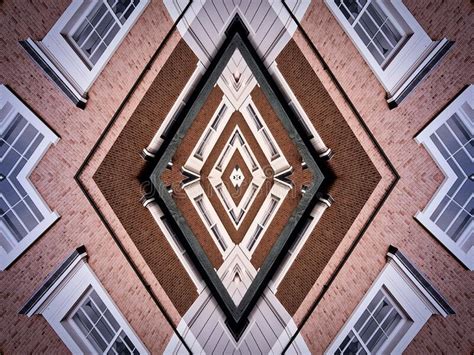 Mirrored Pattern Made From Classical Architectural Elements For