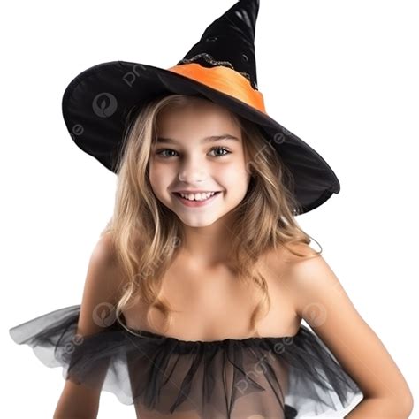 Portrait Of Satisfied Smiling Pretty Girl In Halloween Costume Mobile