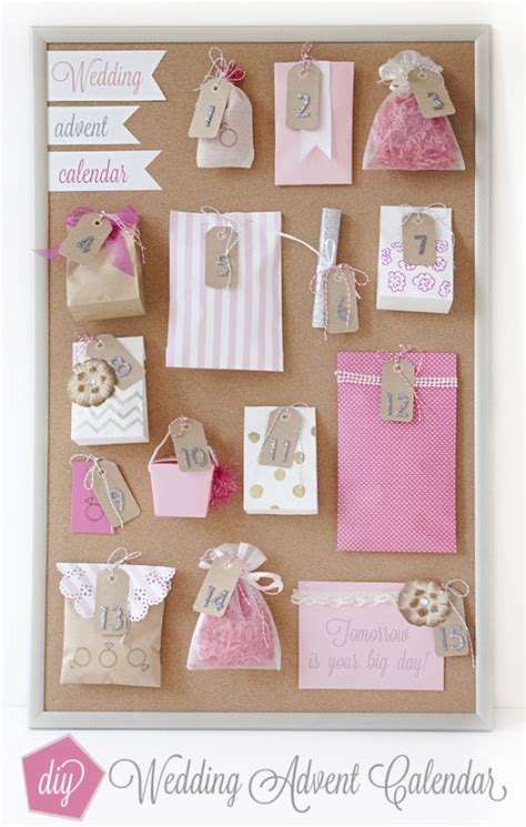 It's a great way to give gifts for a countdown to an event such as a wedding. 20 Of the Best Ideas for Wedding Advent Calendar Gift Ideas - Home, Family, Style and Art Ideas