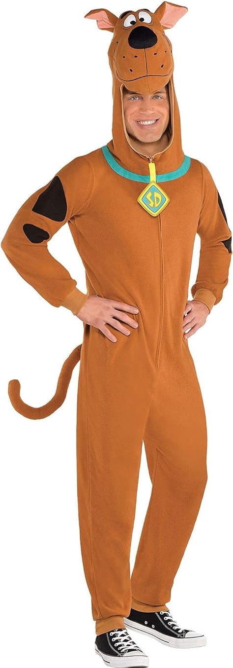 Suit Yourself Zipster Scooby Doo One Piece Costume For Adults Medium Includes