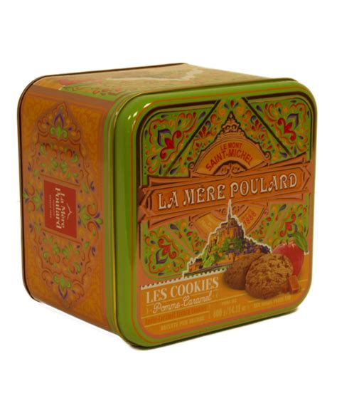 Mythical Tin Apple Caramel Cookies 400g Biscuiterie La Mère Poulard