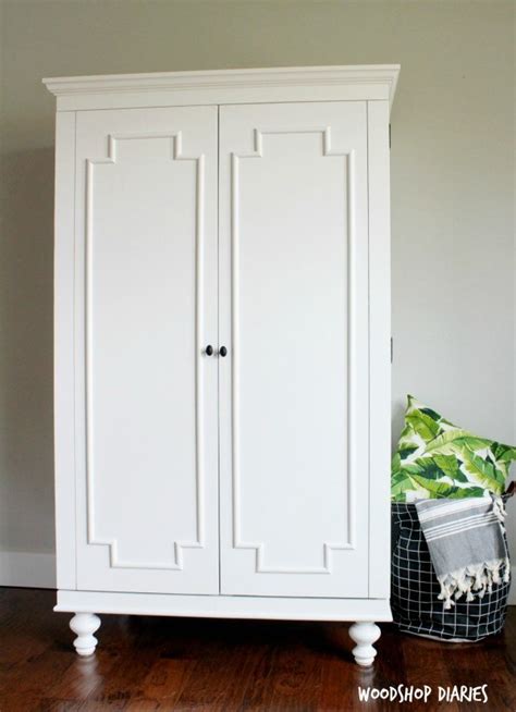 How To Build A Diy Wardrobe Armoire Storage Cabinet W