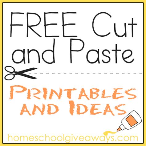Basic instructions for the worksheets. FREE Cut and Paste Printables and Ideas | Free Homeschool ...
