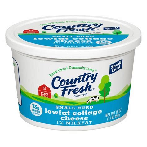 Small Curd Lowfat Cottage Cheese 16 Oz Country Fresh Dairy