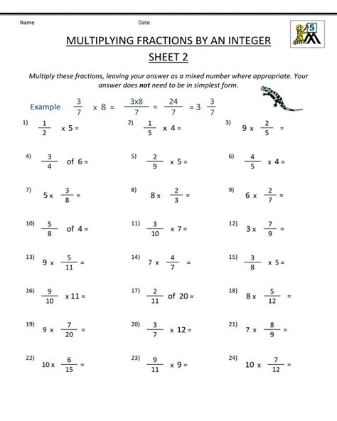 5th grade early beginning test (introducing myself/yourself; 5th Grade Math Worksheets Mixed Fractions | Worksheets ...