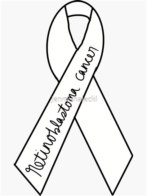 Retinoblastoma Cancer Awareness Ribbon Sticker For Sale By Jenmishalecki Redbubble