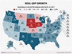 Here's how each state's economy did in the first 3 months of this year