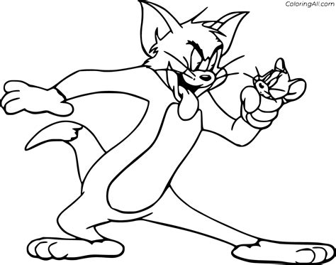 Tom And Jerry Coloring Pages Coloringall
