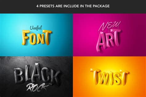 3d Twist Font For Photoshop On Behance