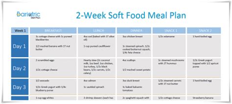 Soft Food Diet Plan