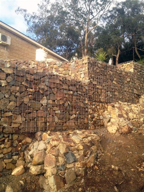Permathene Australia Backyard Gabion Wall Landscape Materials