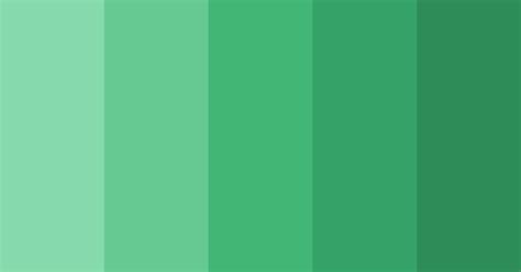 Sea Green Gradient Color Scheme Green