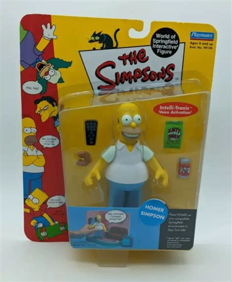 Homer Simpson Simpsons Playmates Wos Original Series 1 Action Figure 99101 New 3312 Picclick