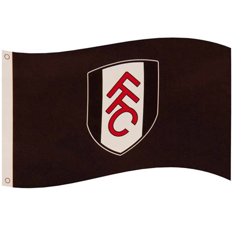 Fulham Fc Black Crest Flag Everythingenglish