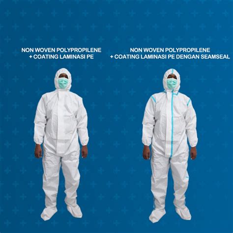 Jual Baju Hazmat Apd Tenaga Medis Corona Coveral Polypropilene Laminasi