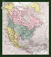 North America historical map 1845 - Full size