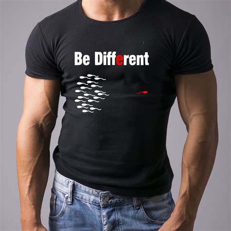Be Different Funny Printed Adult Mens T Shirt Boyfriend T Idea Tee