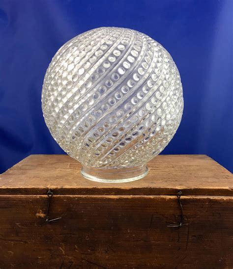 I have been thinking of replacing a light fixture in my bedroom ceiling with a ceiling fan. Vintage Clear Spiral Hobnail Design Mid Century ...