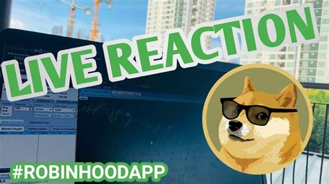 As usual, there's quite a lot to cover. Dogecoin To the Moon Reaction RobinHood App - YouTube