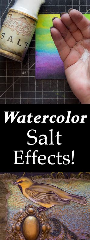 Watercolor Salt Effect Fun Technique The Graphics Fairy