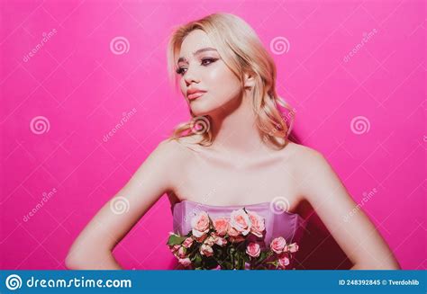 beauty woman beautiful face of female fashion model stock image image of person present